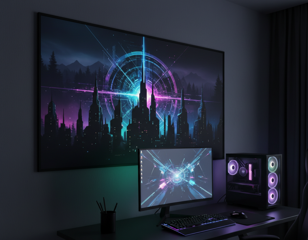 Dark Wall Art Themes That Match RGB Lighting More Naturally