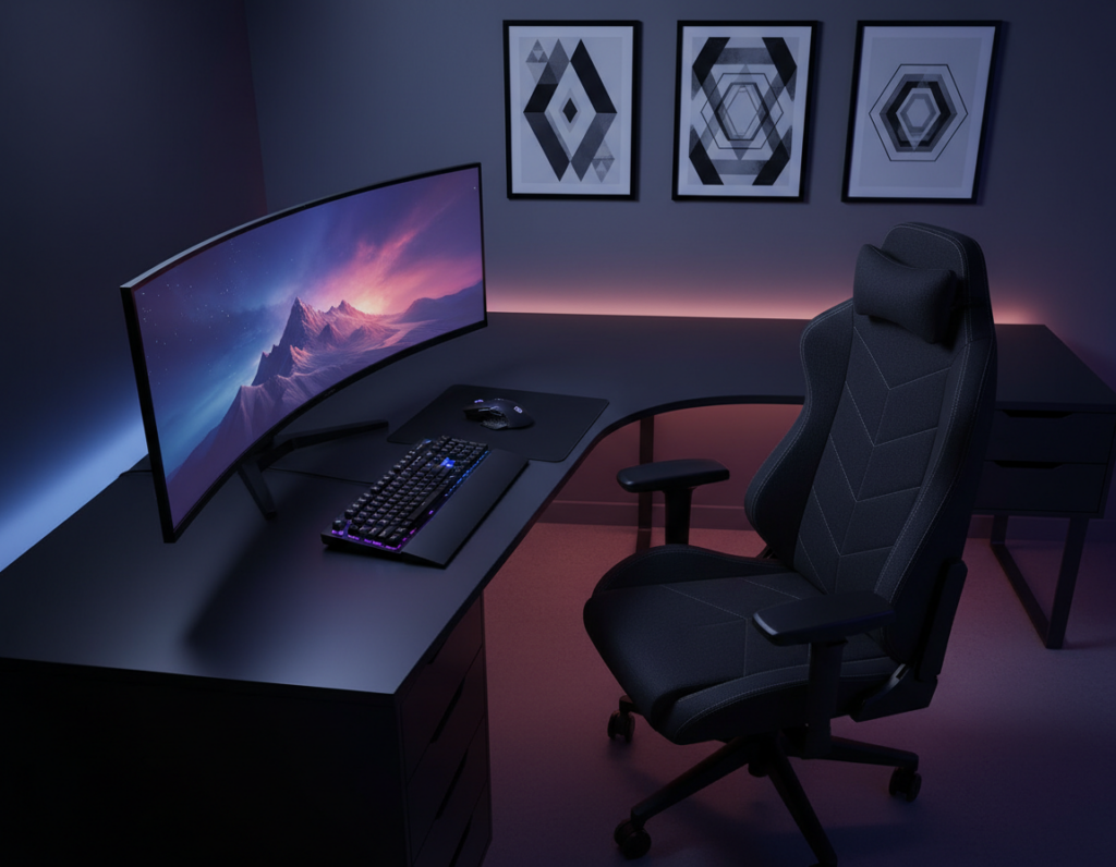 Gaming Decor Styles That Match an All-Black Setup Without Looking Repetitive