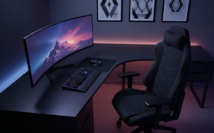 decor for black gaming rooms