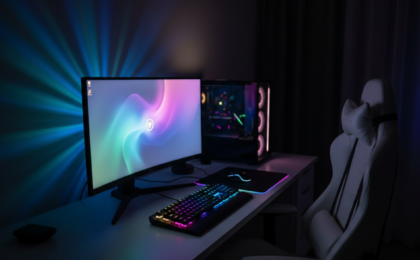 monitor backlight gaming setup